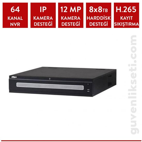 Dahua NVR608-64-4KS2 64 Kanal 4K NVR Kayıt Cihazı